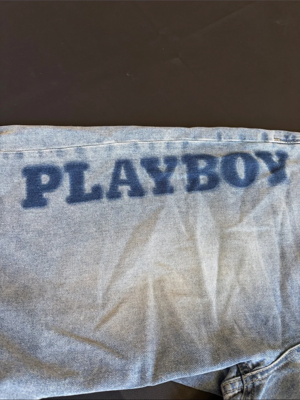 Playboy Y2K Denim Long Shorts Logo Graphic Size 7